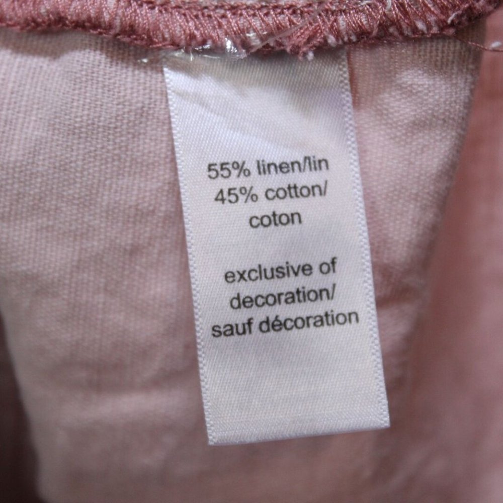 Maurices Eyelet Trim Anorak Utility Jacket Pink Linen Cotton Size XXL H13159 - Picture 9 of 10